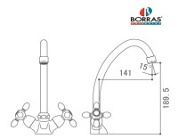 MEDIDAS MONOBLOC COCINA SAF BORRAS